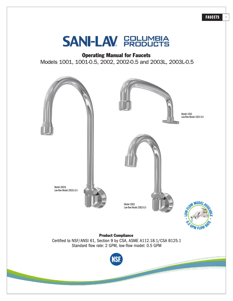 Imagen de la primera página del manual del dispositivo 2003L