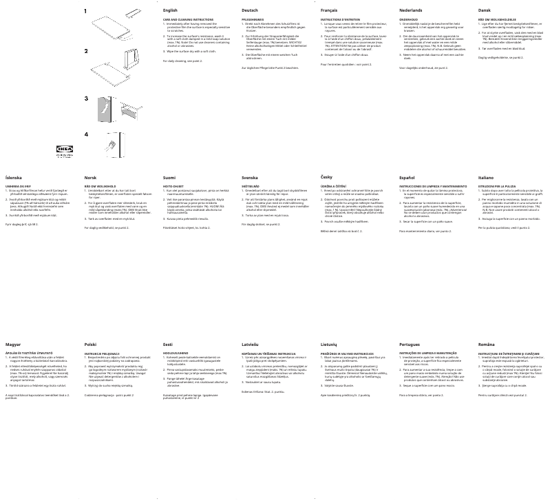 Page 1 de la notice Manuel utilisateur Ikea FARDAL 204.730.36