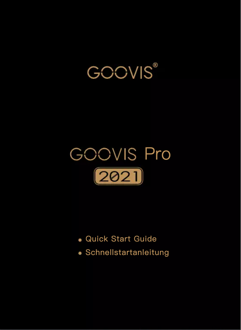 Page n°1 - Manuel utilisateur Goovis Pro P2