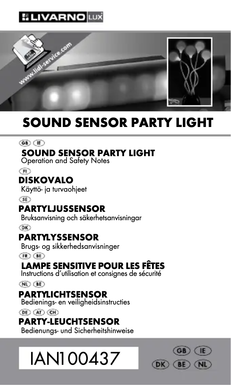 Imagen de la primera página del manual del dispositivo IAN 100437