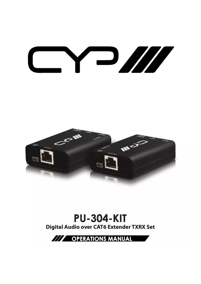 Page 1 de la notice Manuel utilisateur CYP PU-304-KIT