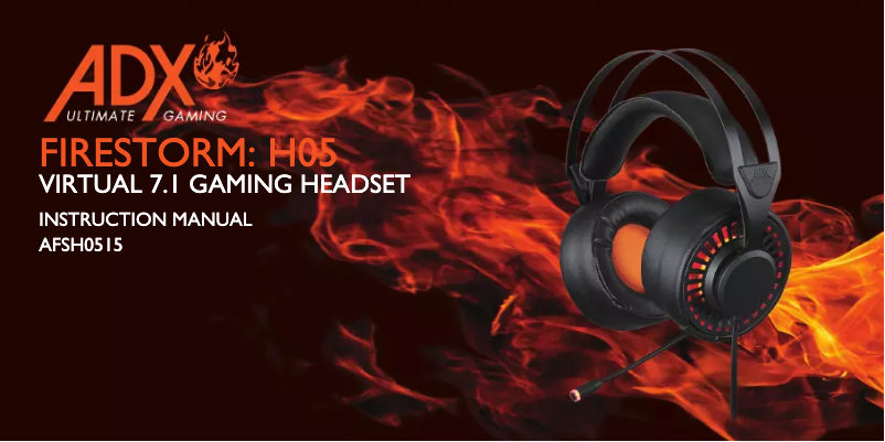 Page 1 de la notice Manuel utilisateur ADX AFSH0515