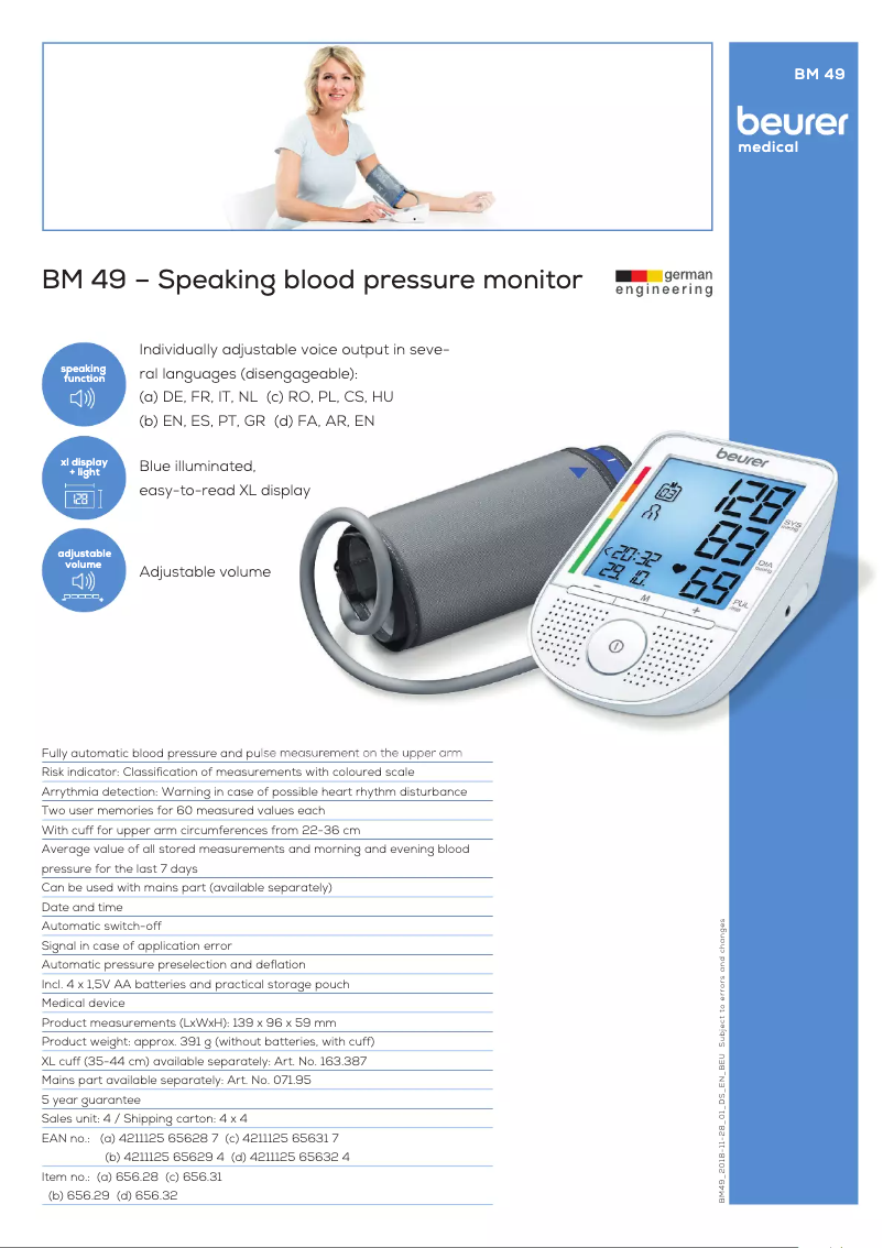 Image de la première page du manuel de l'appareil BM 49