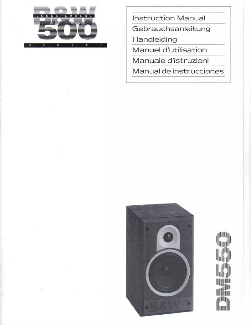 Imagen de la primera página del manual del dispositivo DM550