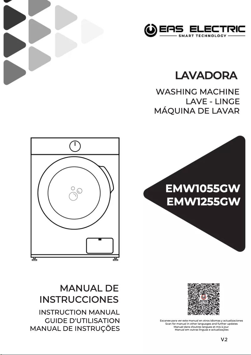 Image de la première page du manuel de l'appareil EMW1055GW