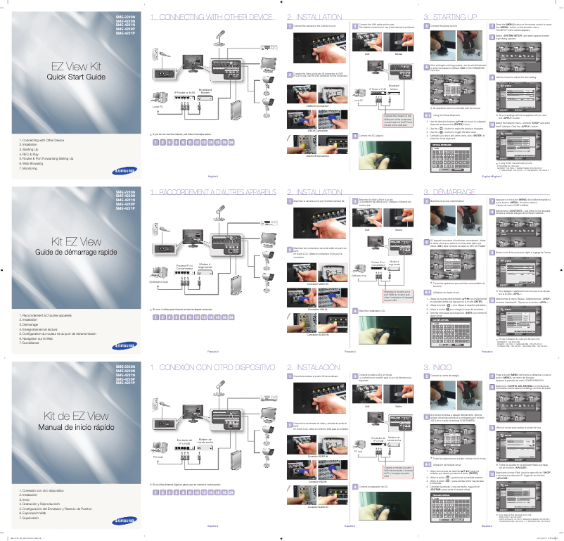 Page 1 de la notice Manuel utilisateur Samsung SME-4221N