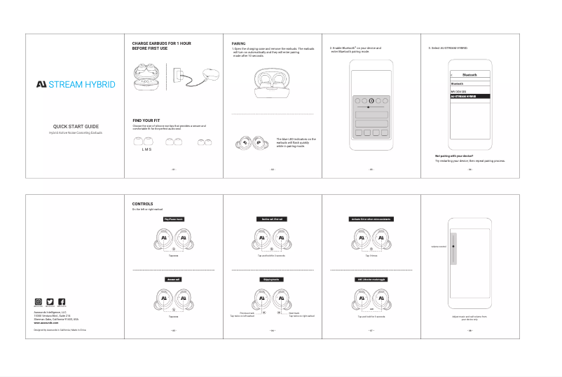 Page 1 de la notice Manuel utilisateur Ausounds AU-Stream Hybrid