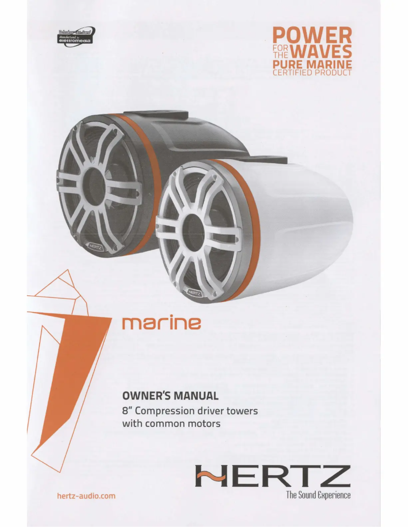 Page 1 de la notice Manuel utilisateur Hertz HTX 8H S-FL