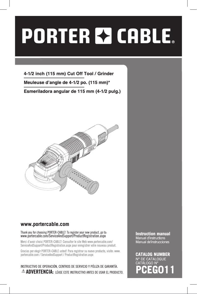 Image de la première page du manuel de l'appareil PCEG011