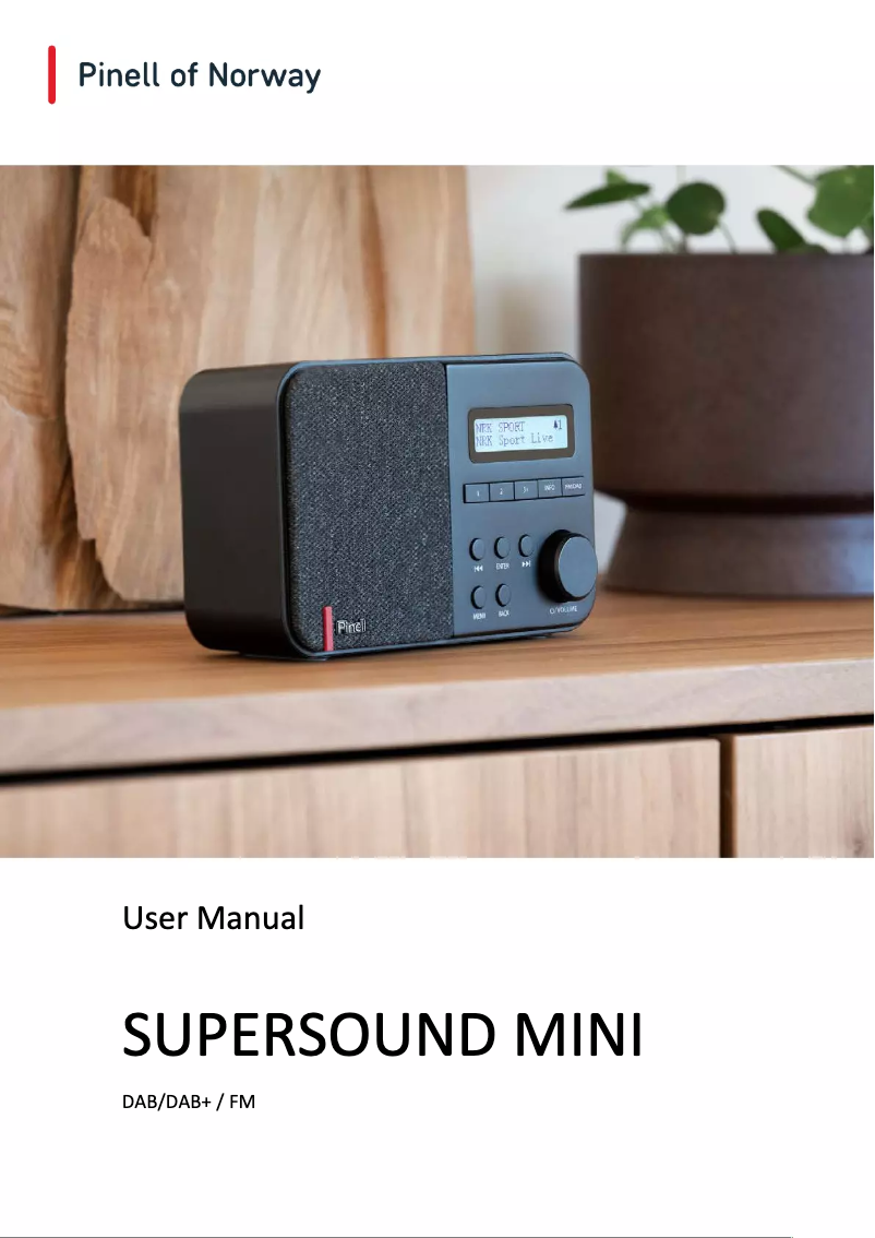 Página 1 del manual Manual de usuario Pinell Supersound Mini