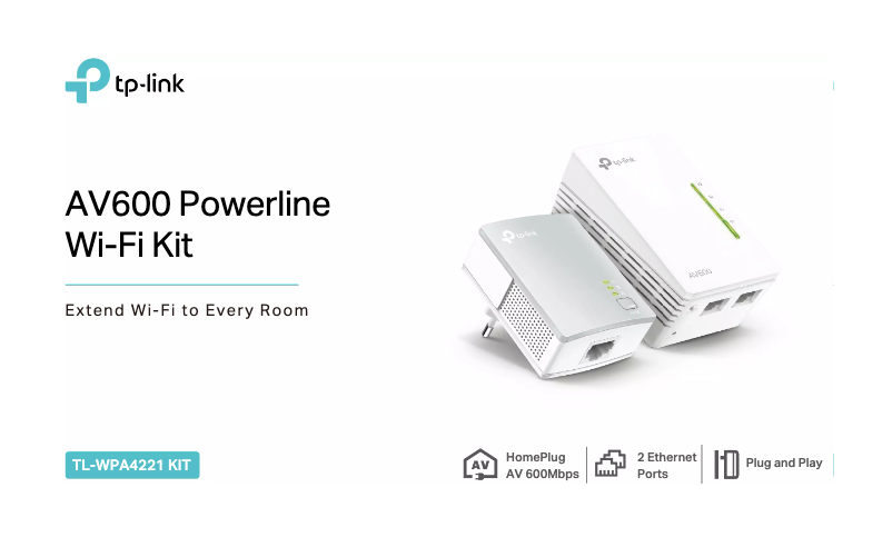 Image de la première page du manuel de l'appareil TL-WPA4221 KIT