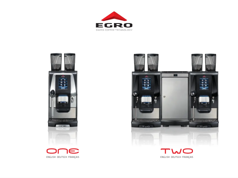 Page 1 de la notice Manuel utilisateur Egro One Top Milk