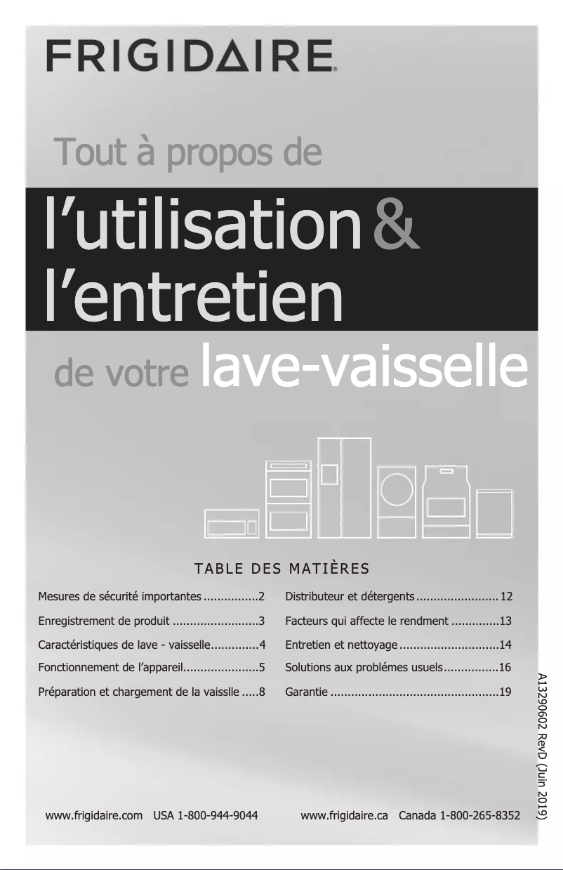 Page n°1 - Manuel utilisateur Frigidaire FGIP2468UD