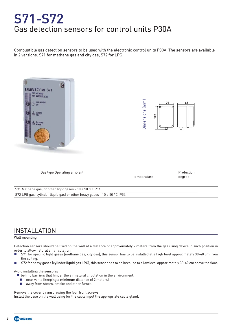 Image de la première page du manuel de l'appareil S71