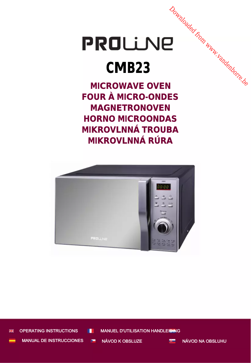 Página 1 del manual Manual de usuario Proline CMB23