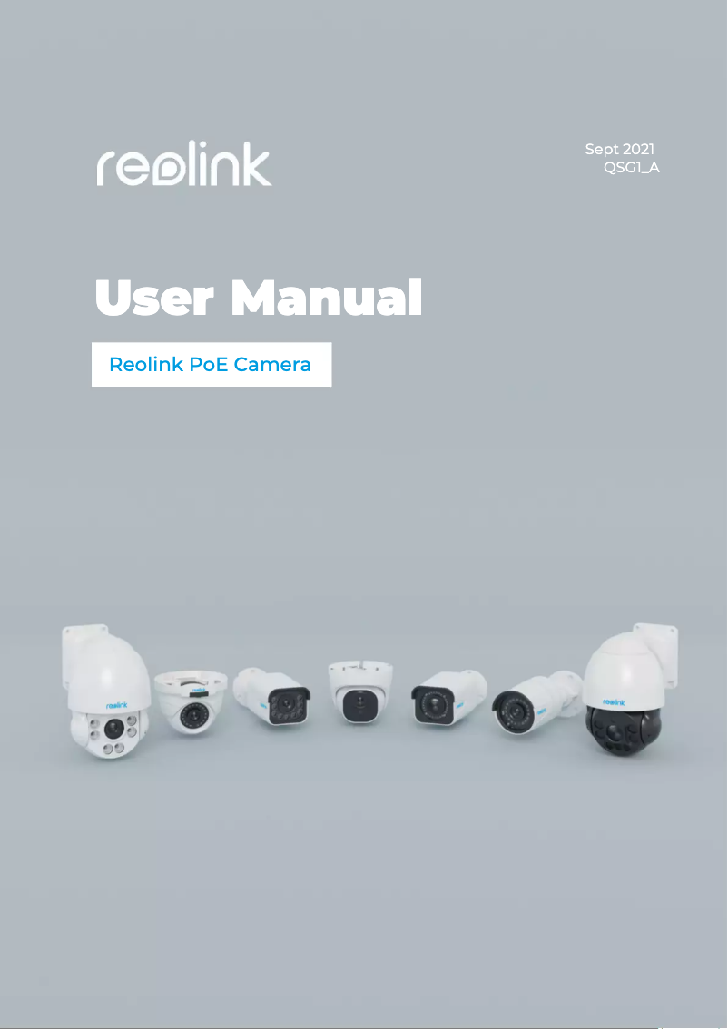 Page 1 of the manual Instruction Manual Reolink RLC-810WA