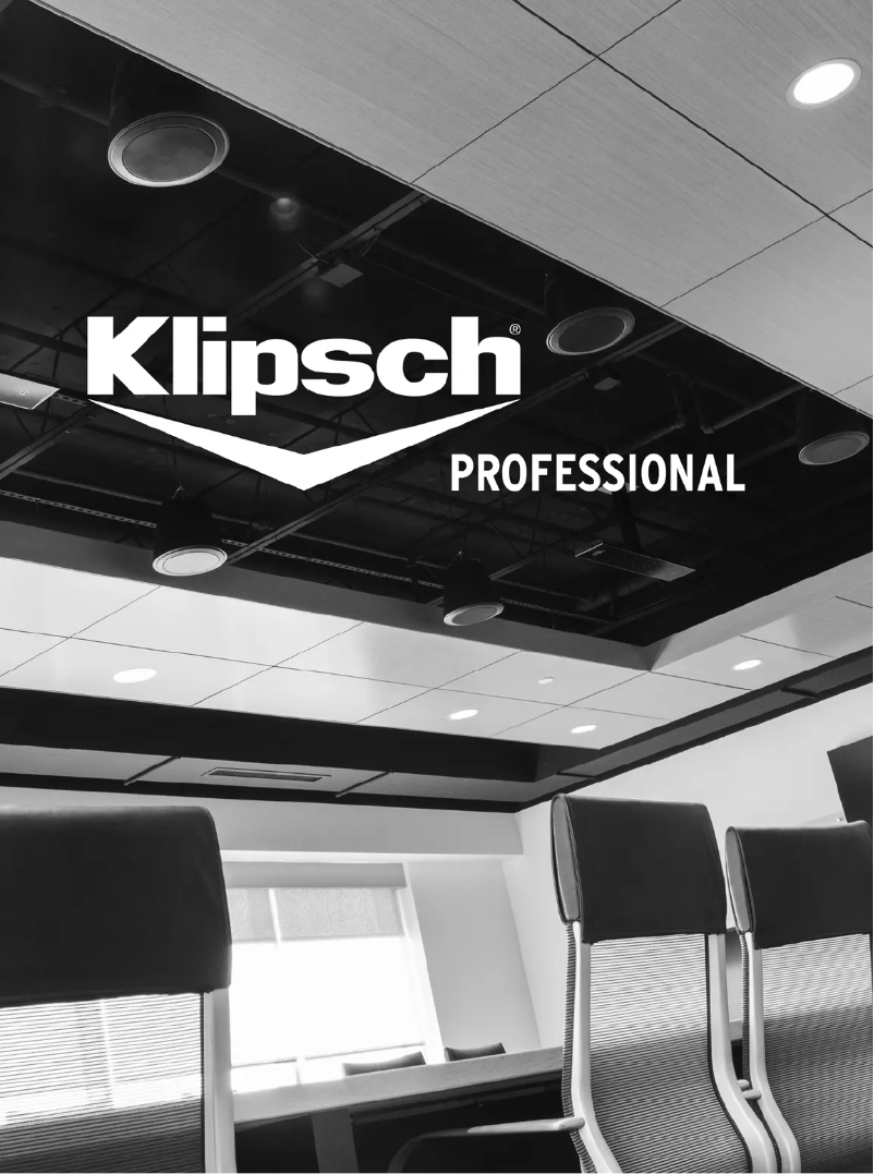 Page 1 de la notice Brochure Klipsch PRO-10SW-RK