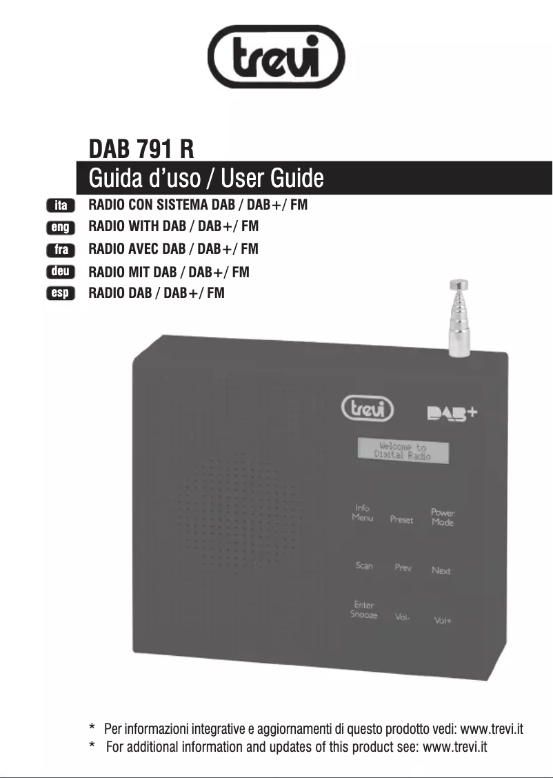 Page 1 de la notice Manuel utilisateur Trevi DAB 791 R