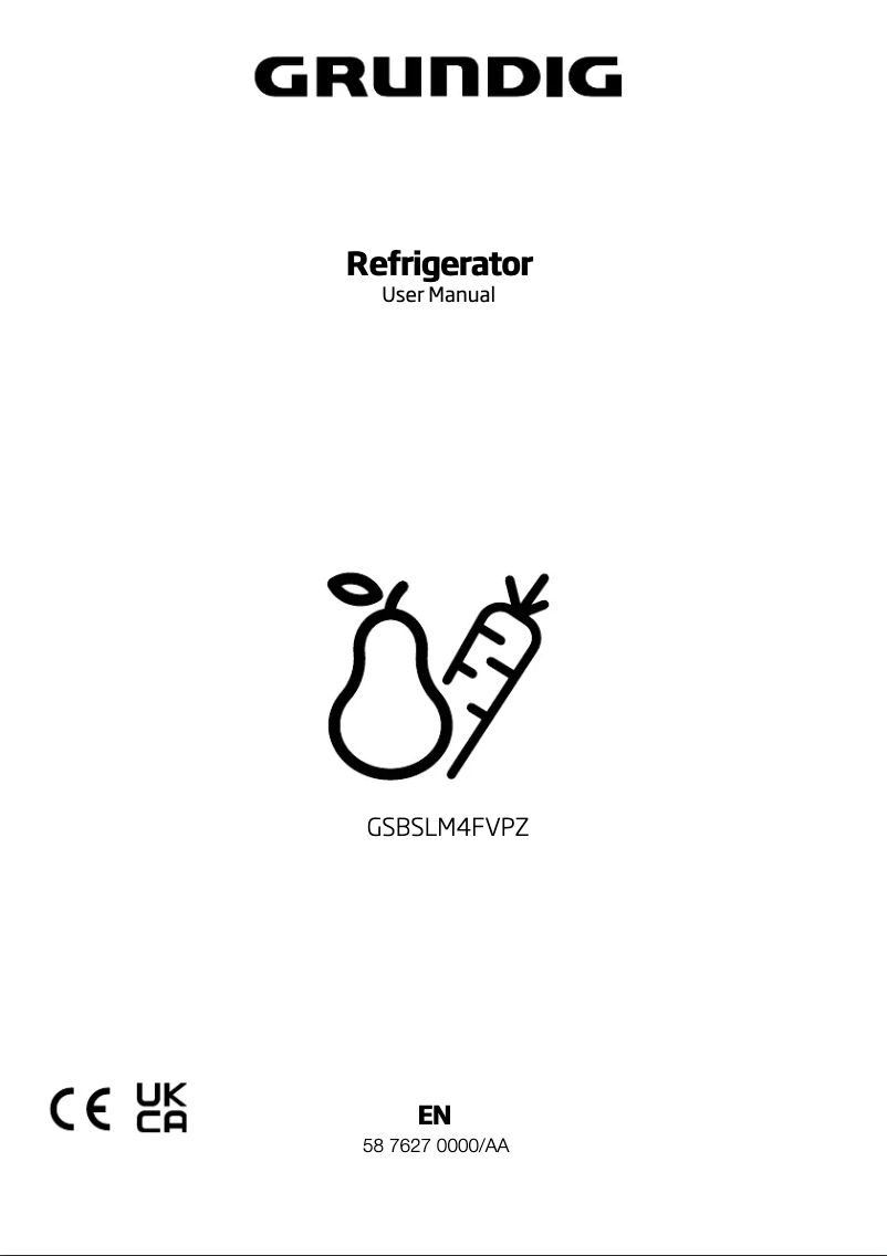 Page 1 de la notice Manuel utilisateur Grundig GSBSLM4FV