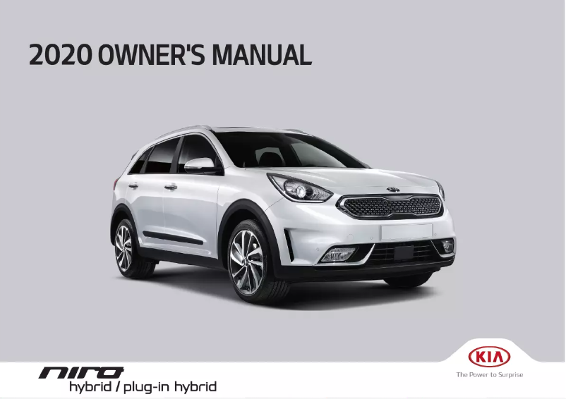 Page n°1 - Manuel utilisateur Kia Niro Hybrid (2020)