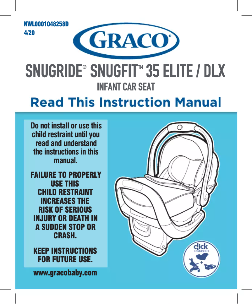 Page 1 de la notice Manuel utilisateur Graco SnugRide SnugFit 35 Elite