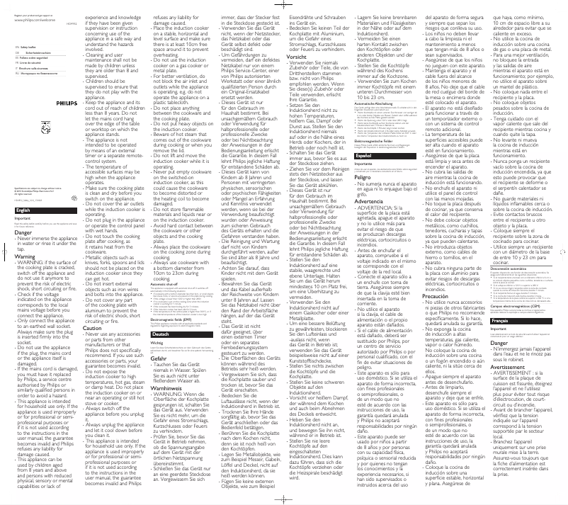 Página 1 del manual Manual de usuario Philips Avance Collection HD4952