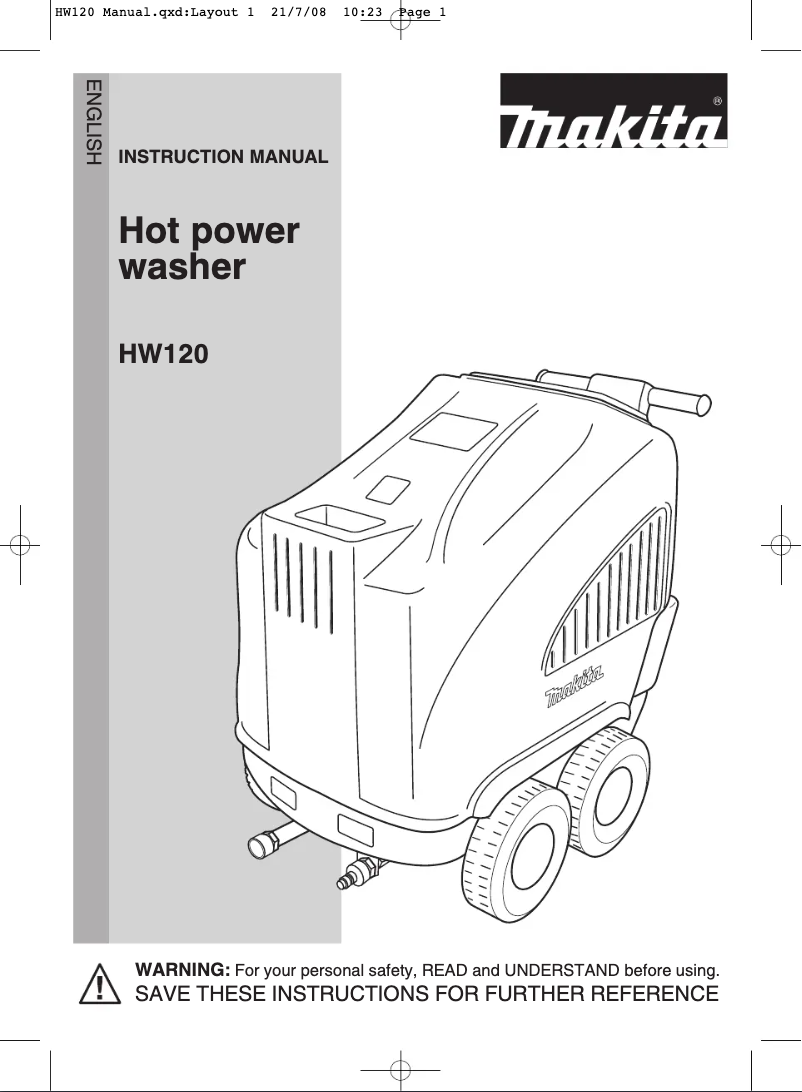 Page n°1 - Manuel utilisateur Makita HW120
