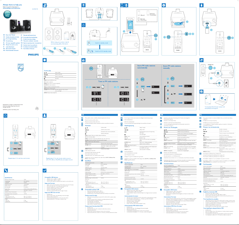 Image de la première page du manuel de l'appareil DCM2170