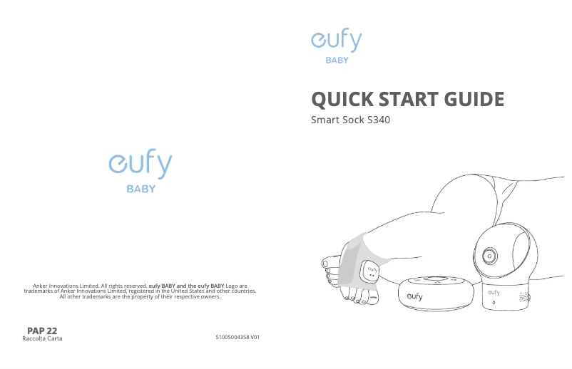 Page 1 de la notice Manuel utilisateur Eufy Smart Sock S340