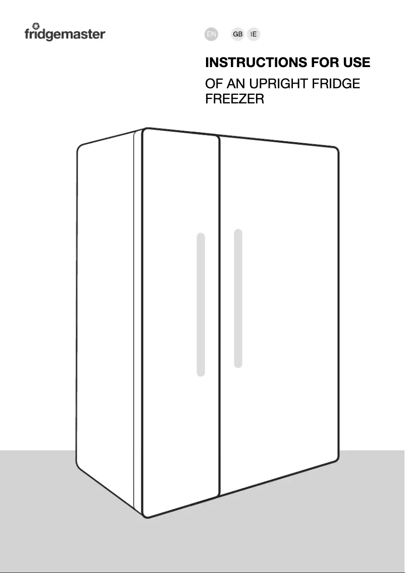 Page n°1 - Manuel utilisateur Fridgemaster MS91547DFE