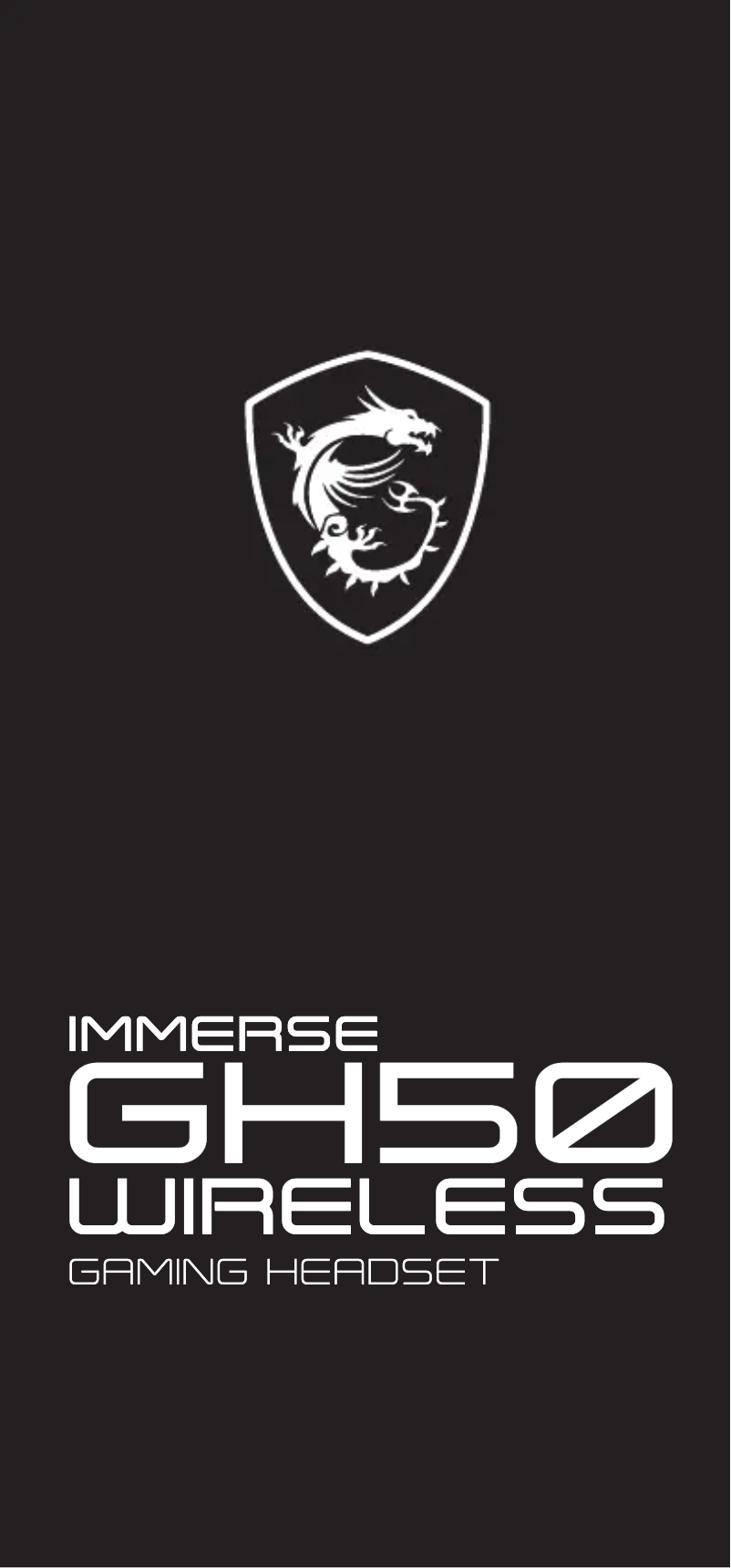 Page 1 de la notice Manuel utilisateur MSI Immerse GH50