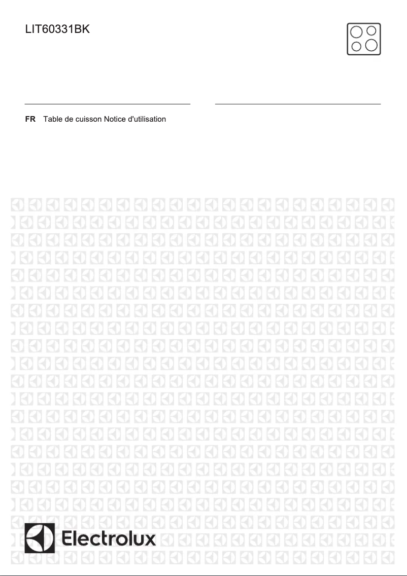 Page 1 de la notice Manuel utilisateur Electrolux LIT60331BK