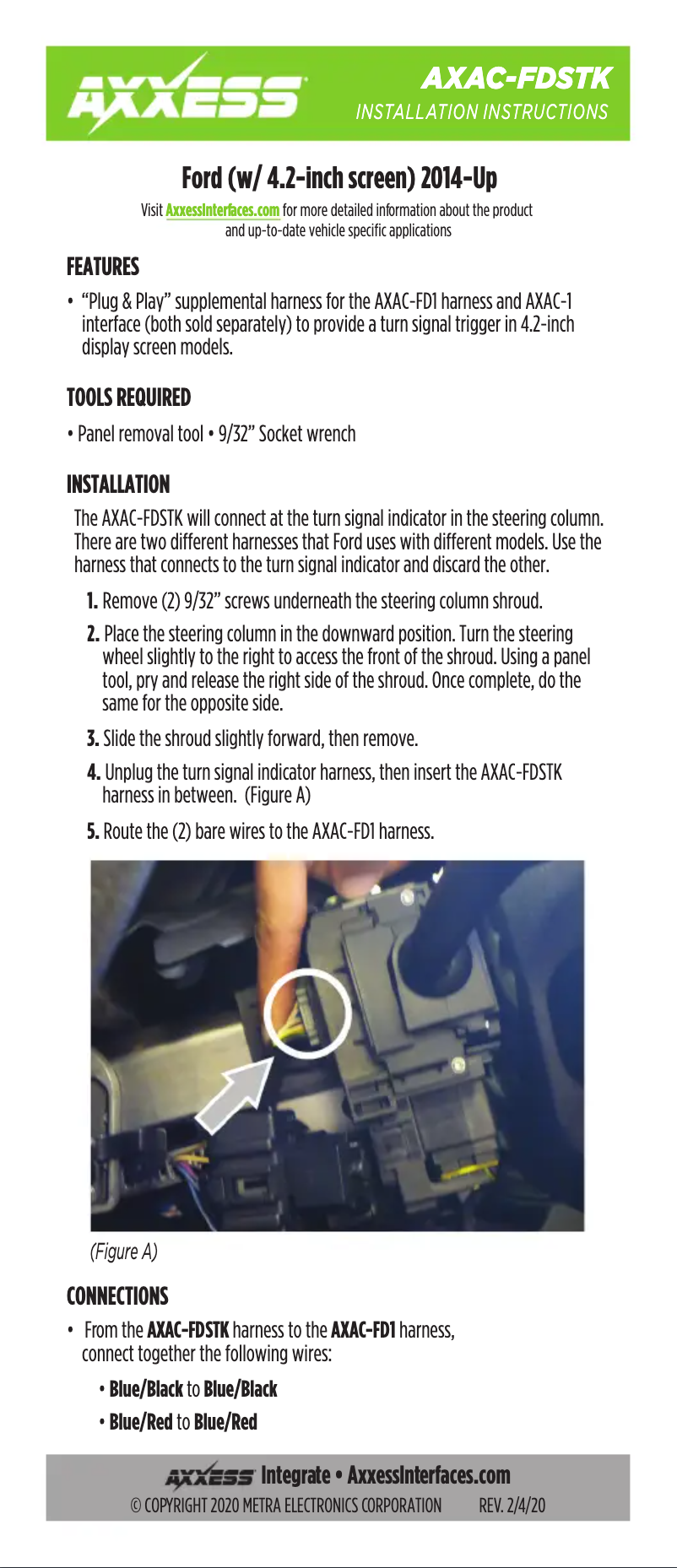 Page 1 de la notice Manuel utilisateur AXESS AXAC-FDSTK