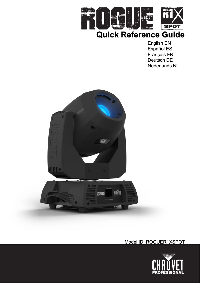 Image de la première page du manuel de l'appareil Rogue R1X Spot