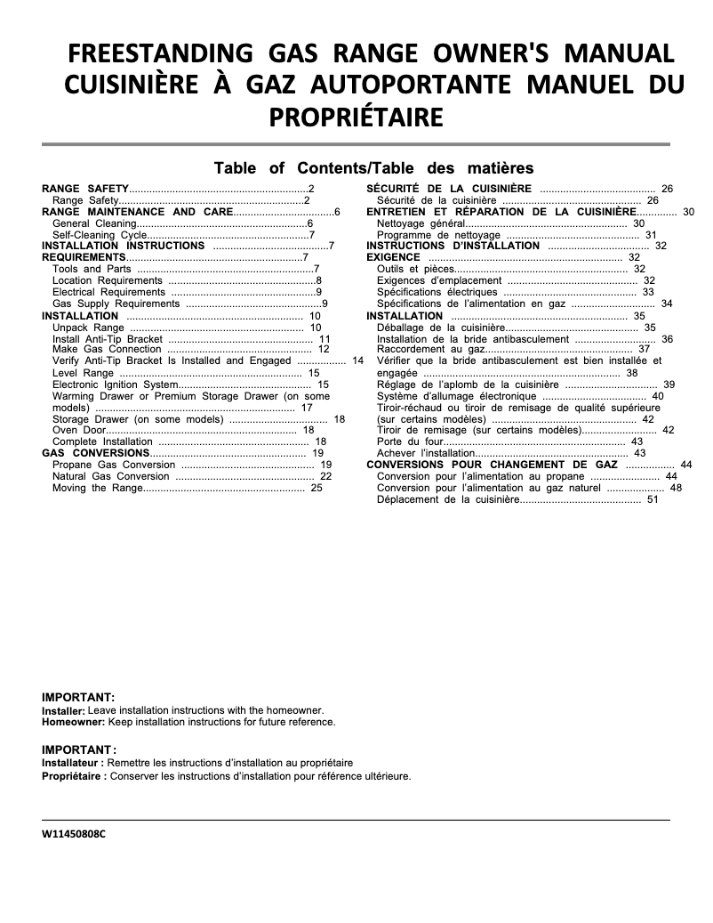 Page n°1 - Manuel utilisateur Amana AGR6603SMS