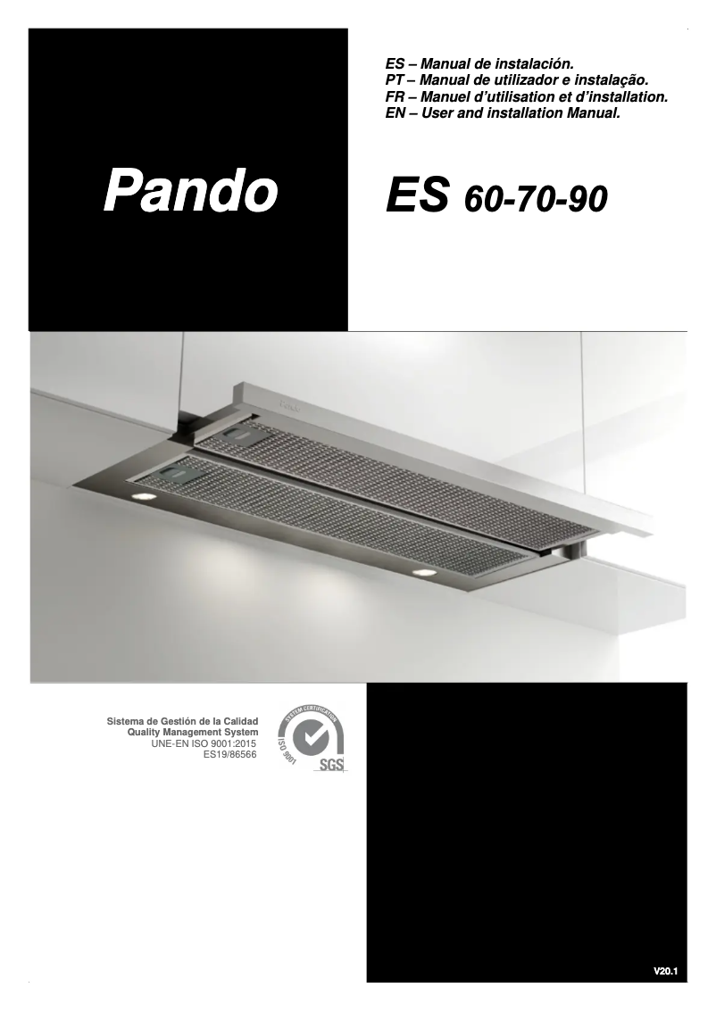 Page n°1 - Manuel utilisateur Pando ES
