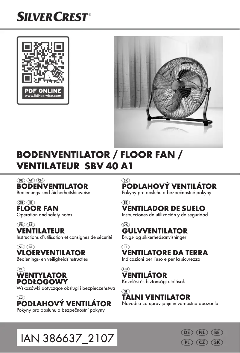 Page n°1 - Manuel utilisateur SilverCrest SBV 50 C1