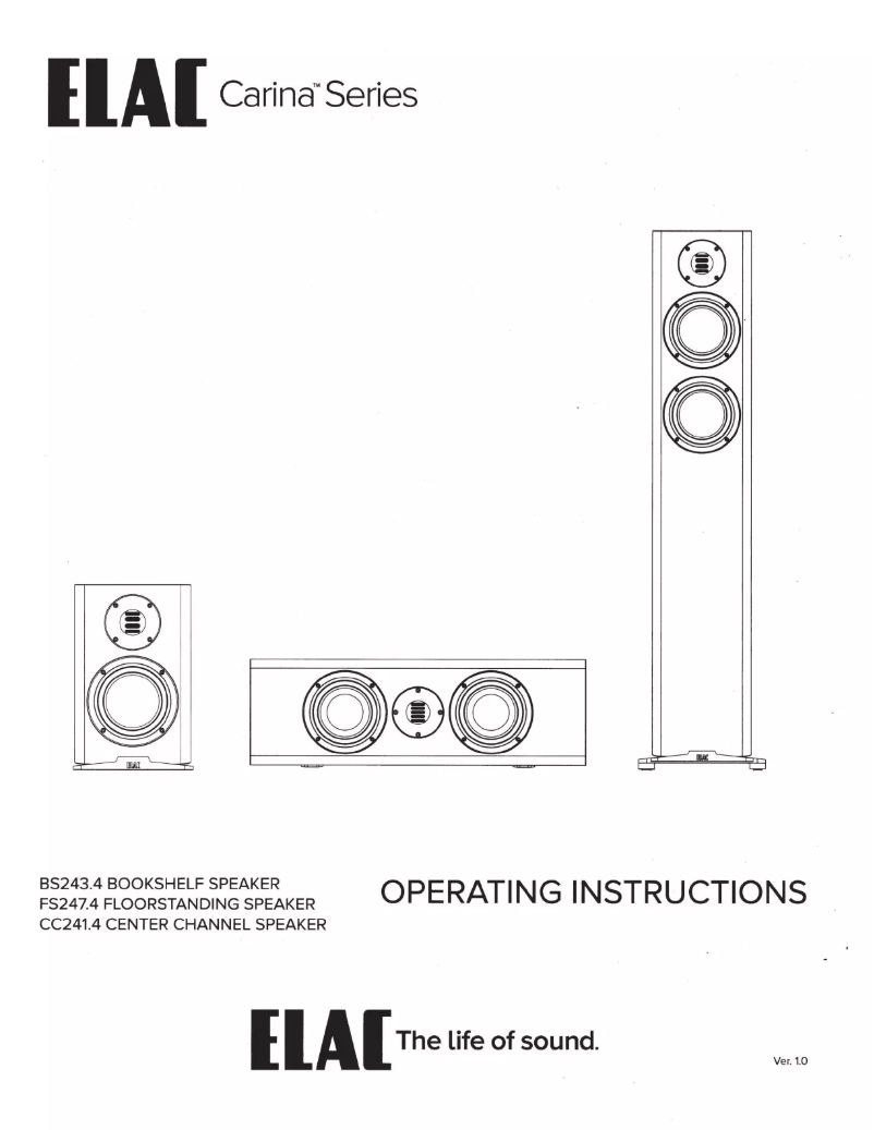 Image de la première page du manuel de l'appareil Carina CC241.4