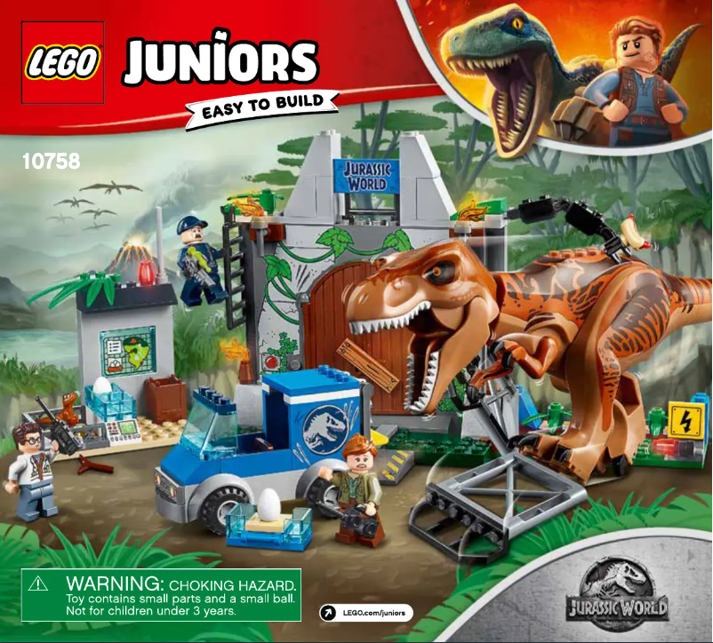 Page 1 de la notice Manuel utilisateur Lego Jurassic World 10758