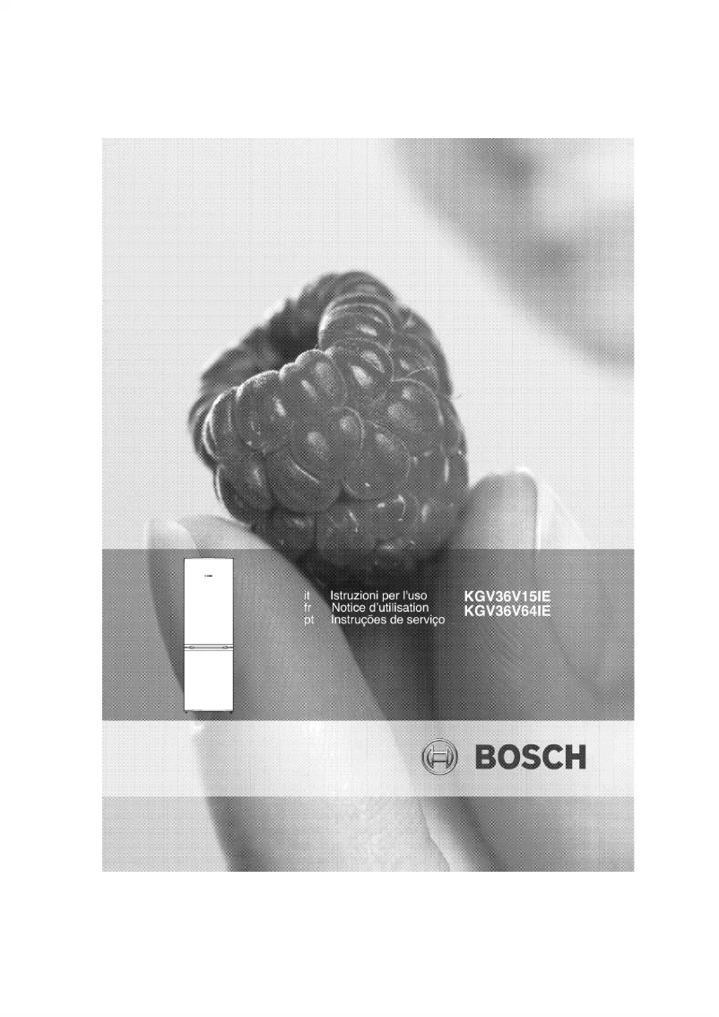 Page n°1 - Manuel utilisateur Bosch KGV36V15IE