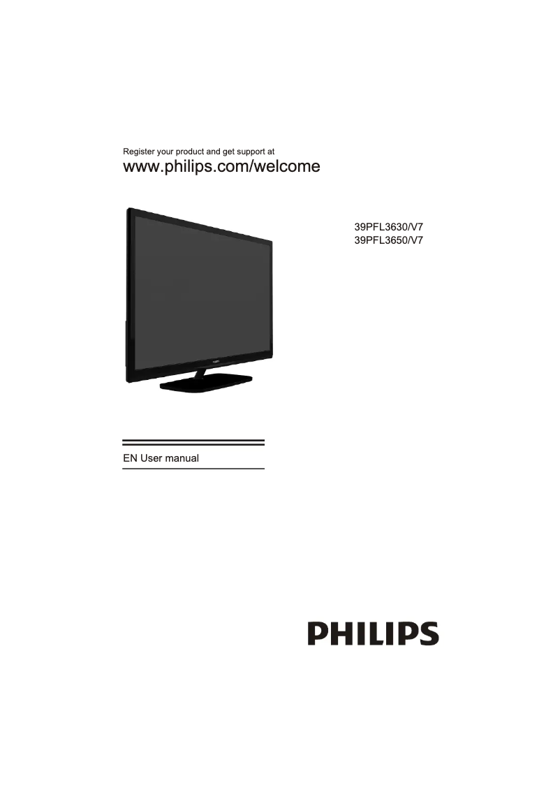 Imagen de la primera página del manual del dispositivo 39PFL3650