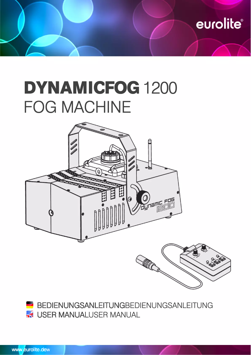 Page n°1 - Manuel utilisateur Eurolite Dynamic Fog 1200