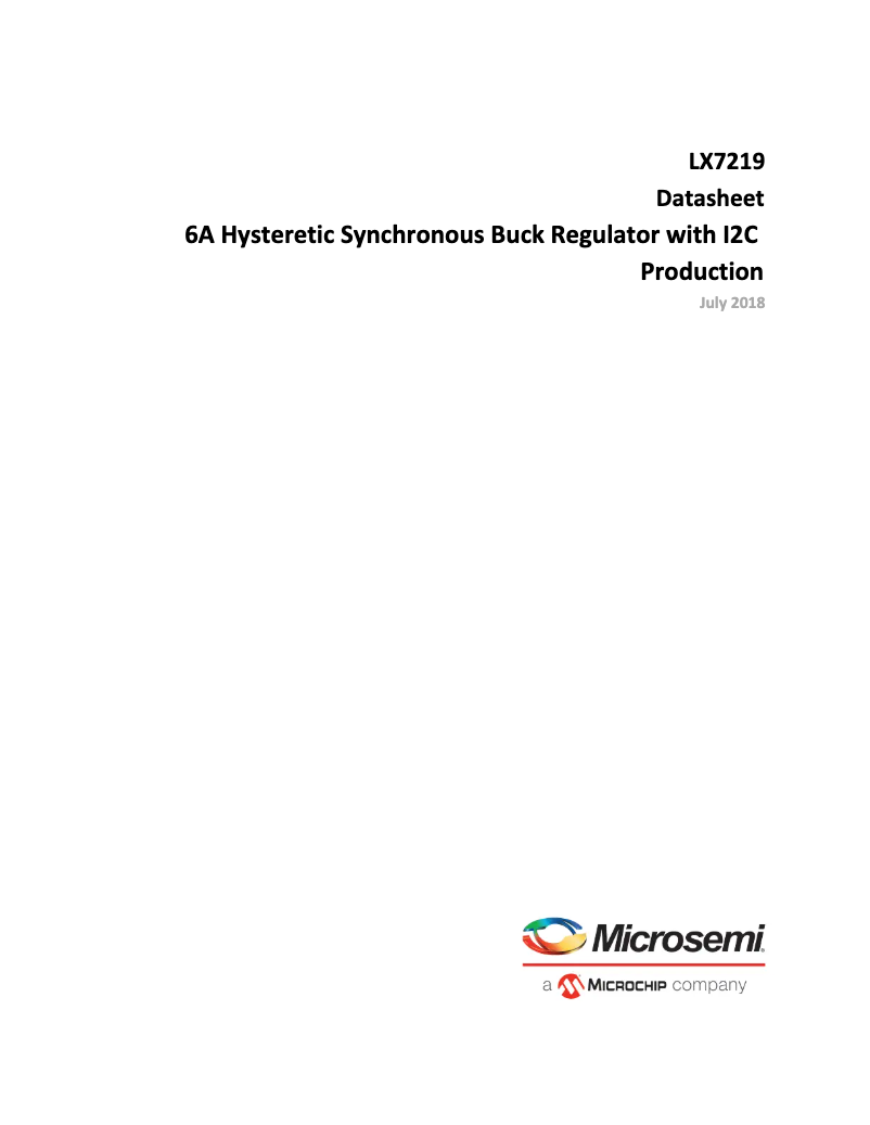 Página 1 del manual Ficha técnica Microchip LX7219