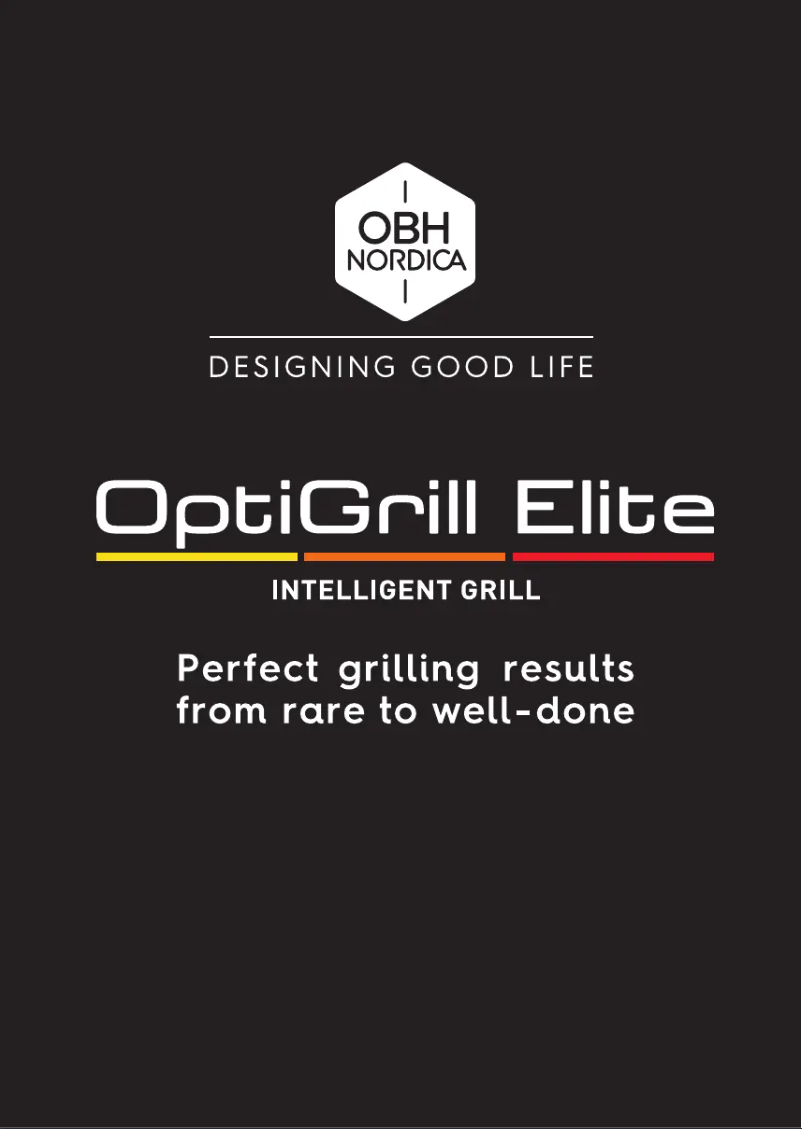 Página 1 del manual Manual de usuario OBH Nordica Optigrill Elite GO750DS0
