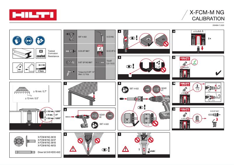 Página 1 del manual Manual de usuario Hilti X-FCM-M NG