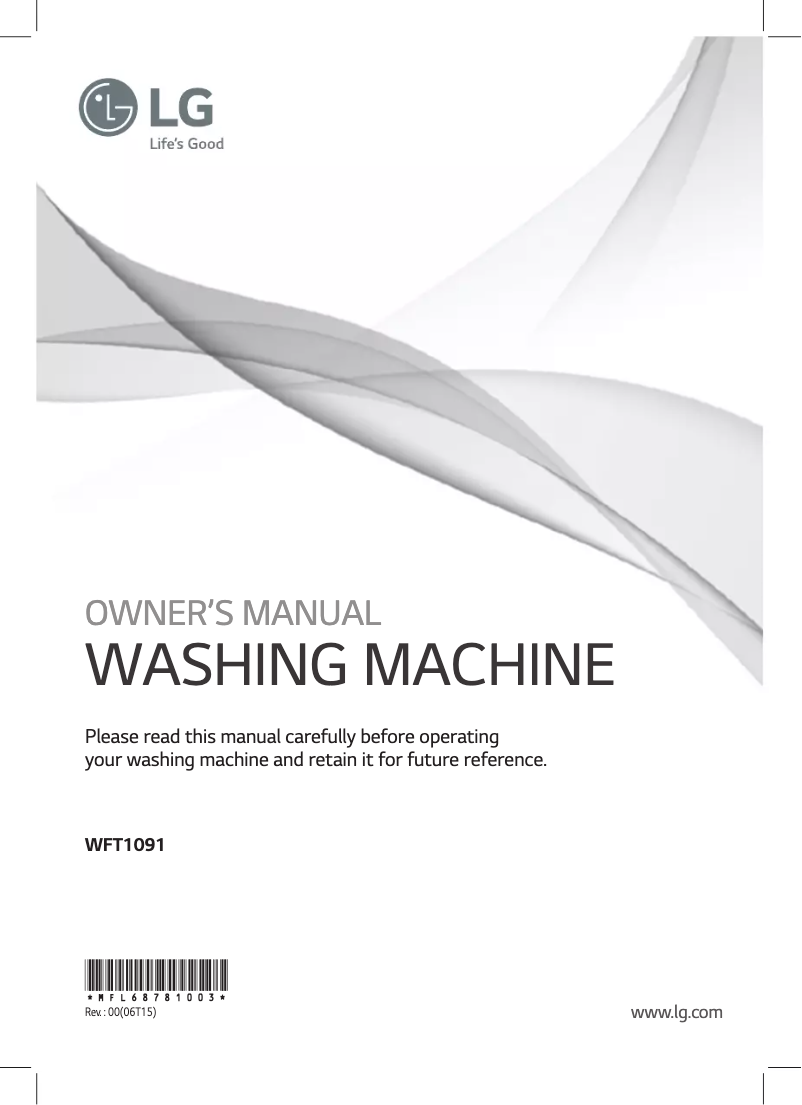 Page n°1 - Manuel utilisateur LG WFT1091