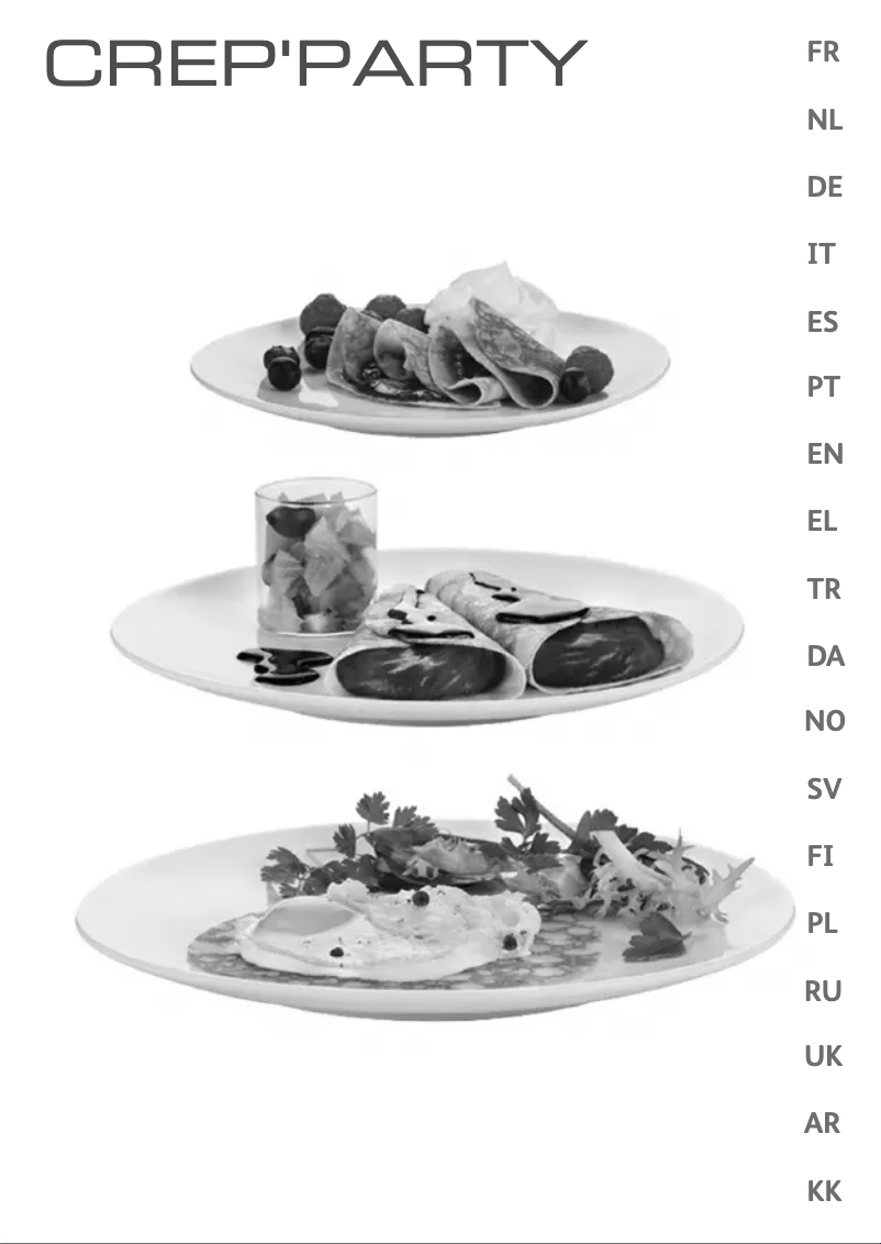 Page n°1 - Manuel utilisateur Tefal CrepParty YY4003FB
