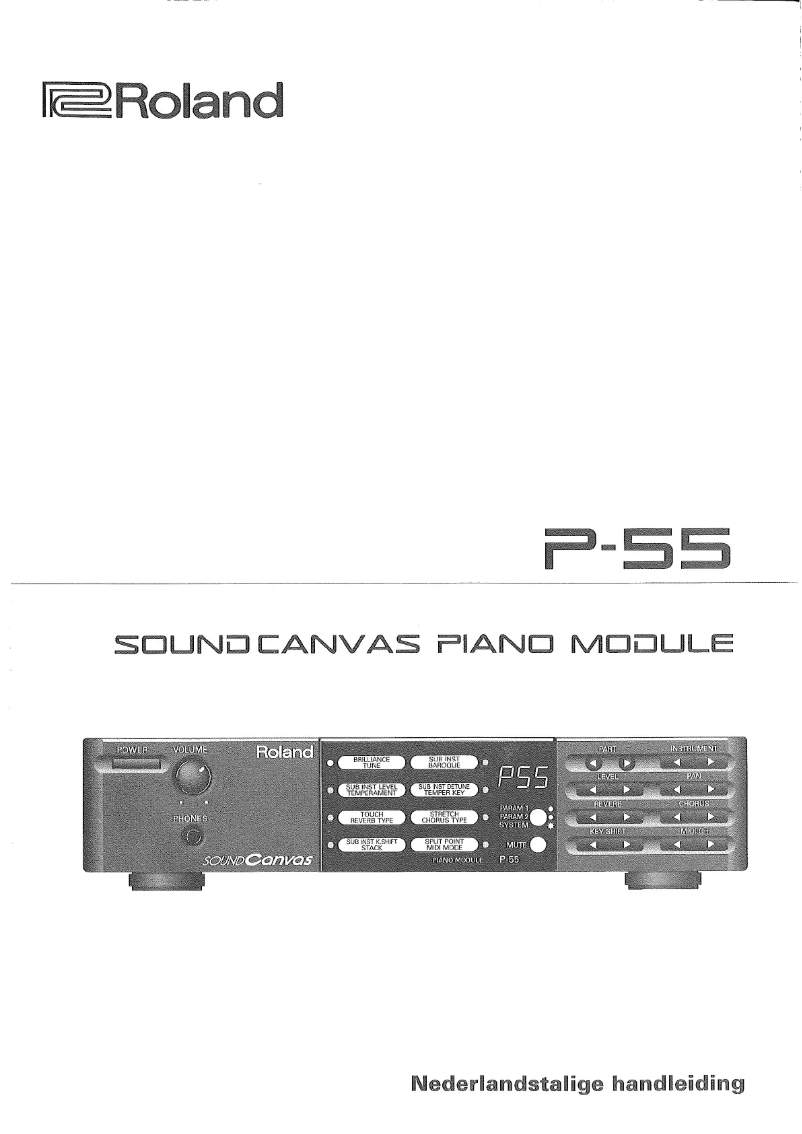 Image de la première page du manuel de l'appareil P-55