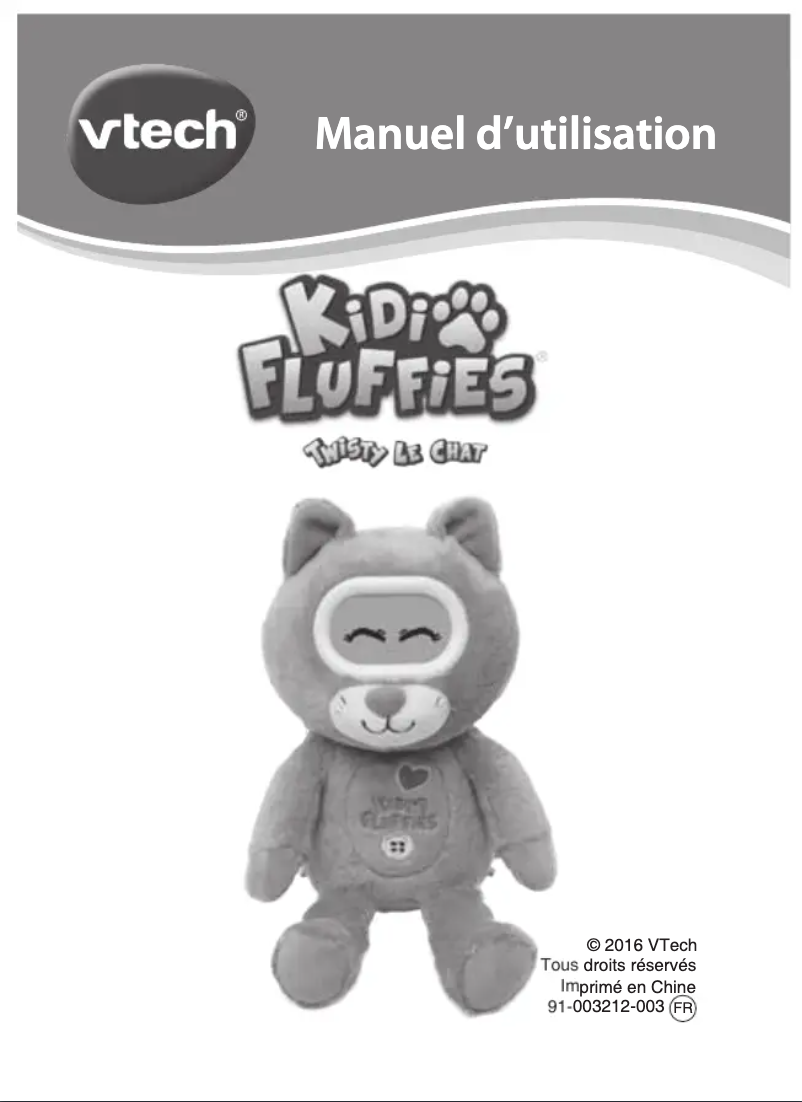 Page 1 de la notice Manuel utilisateur Vtech Twisty (chat)