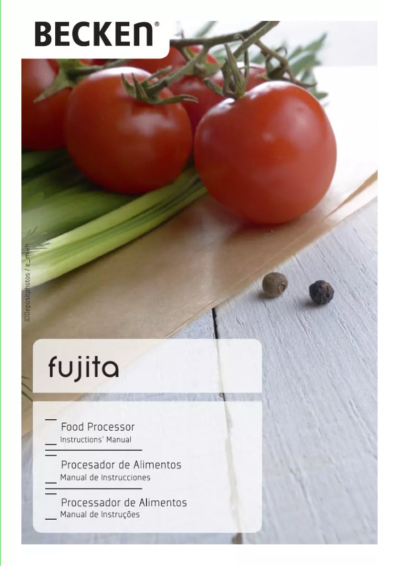 Page 1 de la notice Manuel utilisateur Becken Fujita